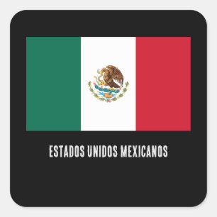Estados Unidos Mexicanos Square Sticker
