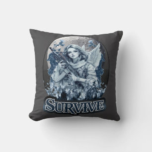 Estampa Anjo – Cyberpunk Guardian Angel - Almofada Cushion