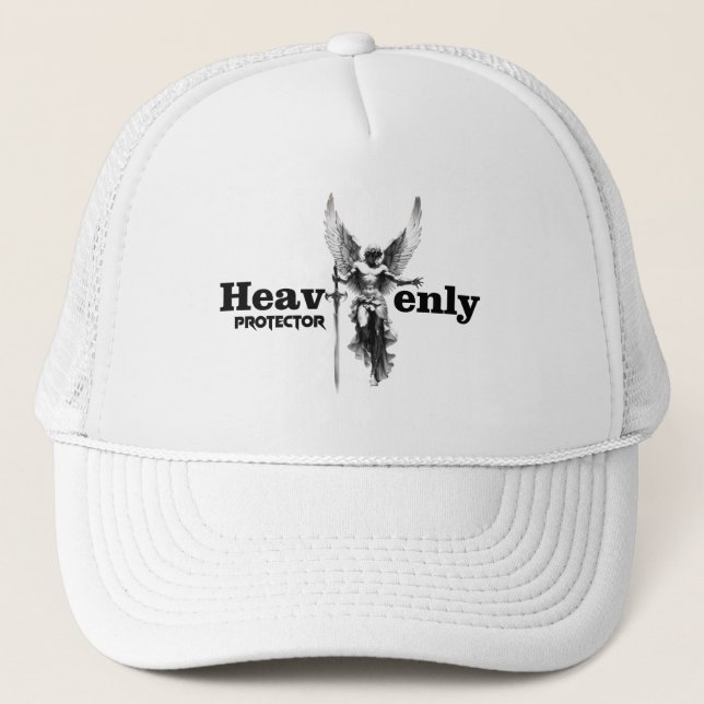Estampa Anjo - Heavenly Protector - Bone Trucker Hat (Front)