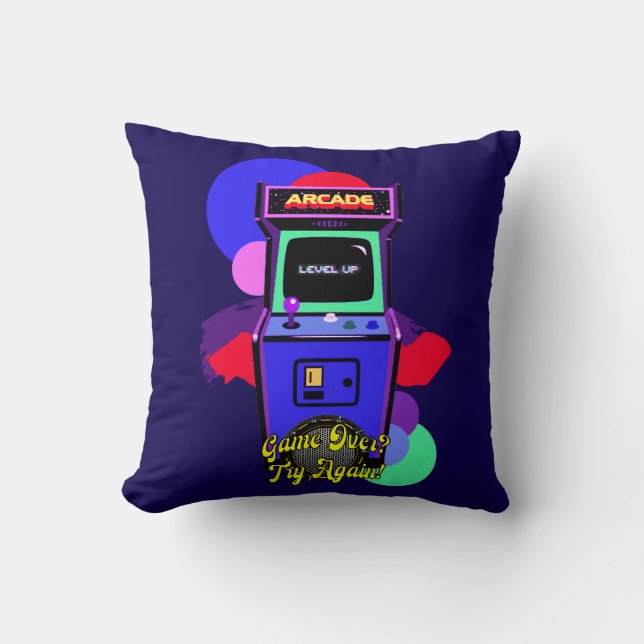 Estampa Game - Retro Arcade Game - Almofada Cushion (Front)