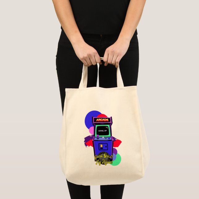 Estampa Game - Retro Arcade Game - Bolsa Tote Bag (Front (Product))