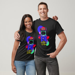 Estampa Game - Retro Arcade Game - Roupas T-Shirt