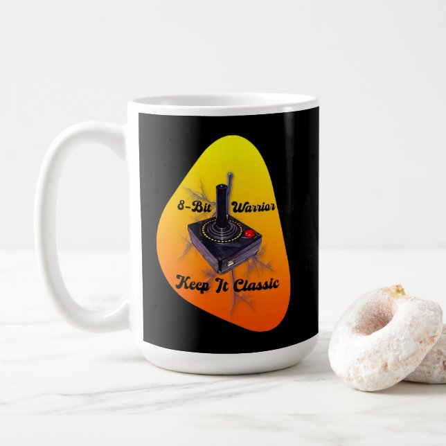 Estampa Game - Retro Gamer Legend - Caneca Coffee Mug (With Donut)
