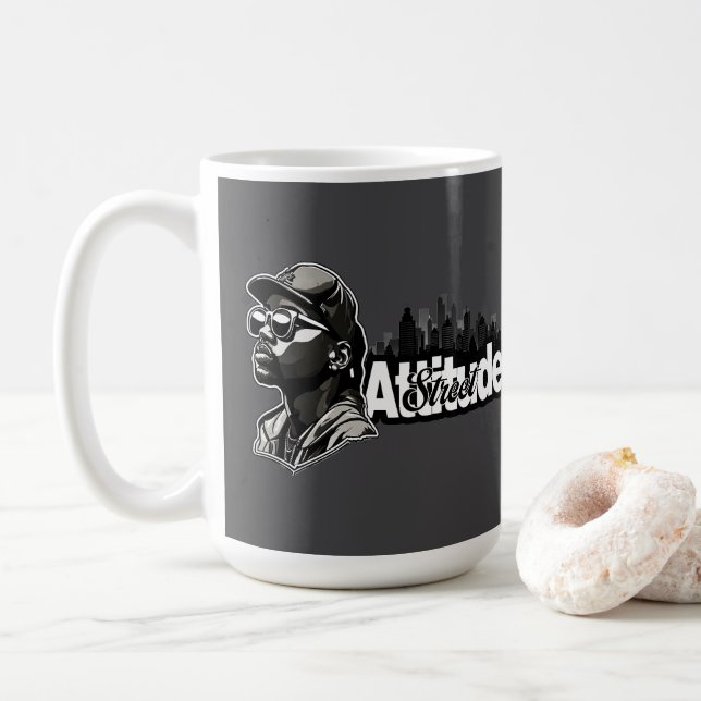 Estampa Hip Hop - Attitude Street - Caneca Coffee Mug (With Donut)
