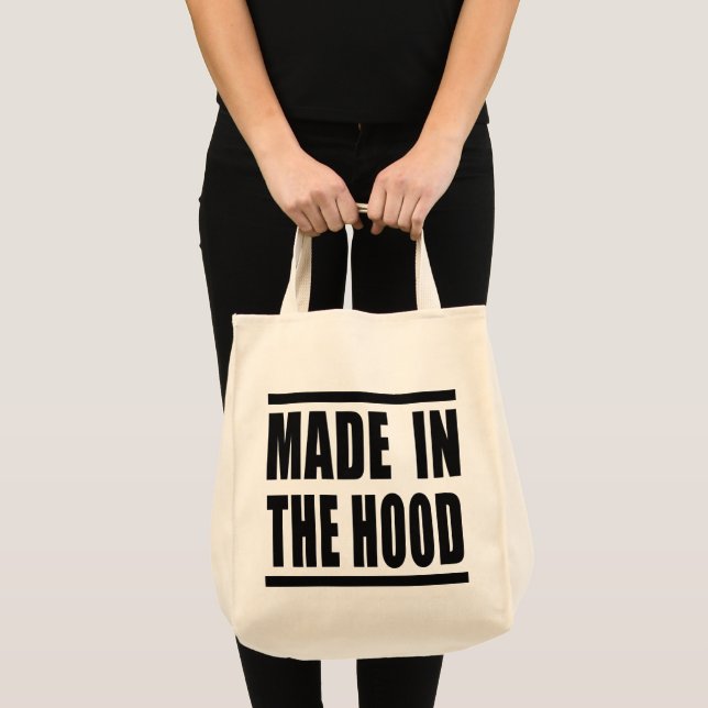 Estampa Hip Hop - Made in the Hood - Bolsa Tote Bag (Front (Product))