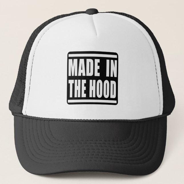 Estampa Hip Hop - Made in the Hood - Bone Trucker Hat (Front)