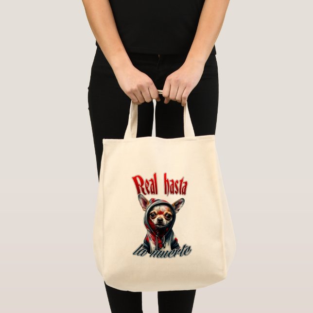 Estampa Hip Hop - Real Hasta La Muerte - Bolsa Tote Bag (Front (Product))