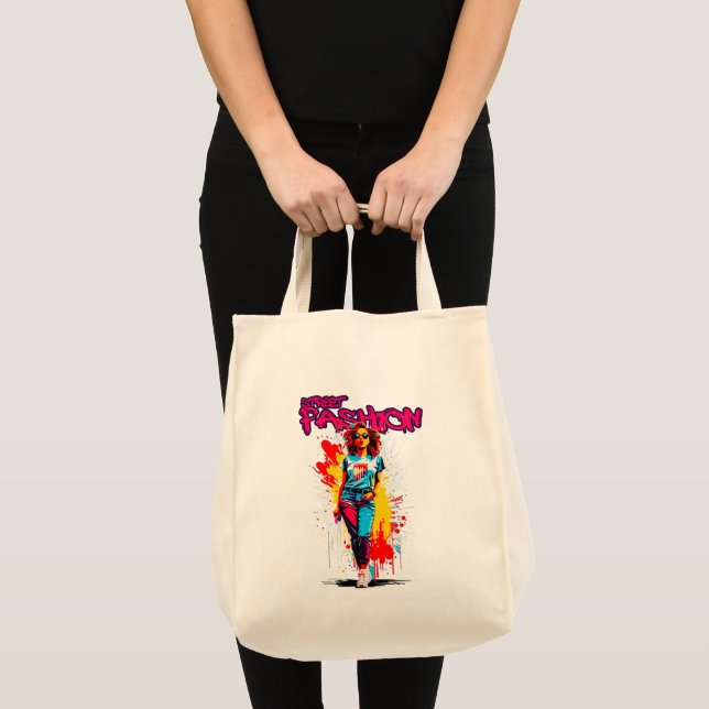 Estampa Moda - Street Fashion - Bolsa Tote Bag (Front (Product))