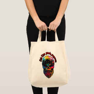 Estampas Hip Hop - Colorful Skull - Bolsa Tote Bag
