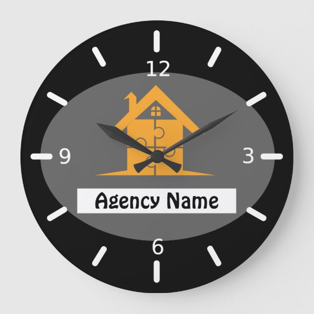 Estate Agency Large Clock (Front)
