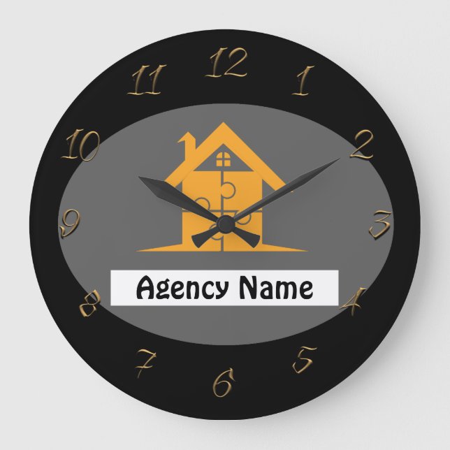 Estate Agency Large Clock (Front)