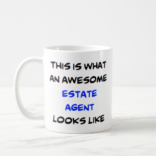 estate agent, awesome coffee mug (Left)