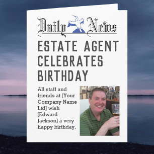 Estate Agent Birthday Card to Personalise