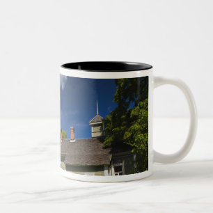 Estate building at Mikhailovskoye Two-Tone Coffee Mug