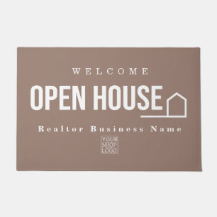 Estate Open House Modern Chic Light Brown Doormat