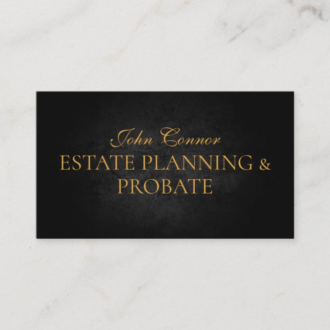 Estate Planning & Probate Law Firm Wills & Trusts Business Card (Front)