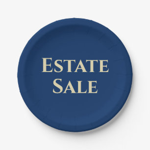 Estate Sale Support Paper Plate