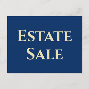Estate Sale Support Postcard