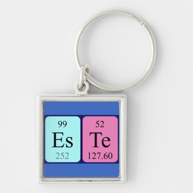 Este periodic table name keyring (Front)
