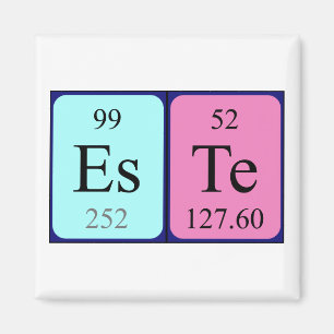Este periodic table name magnet