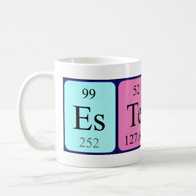 Esteban periodic table name mug (Left)