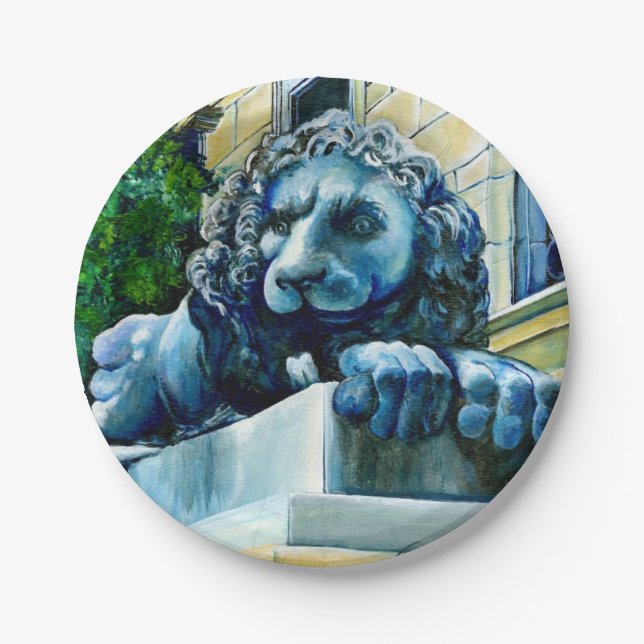 Esteemed Feline Paper Plate (Front)