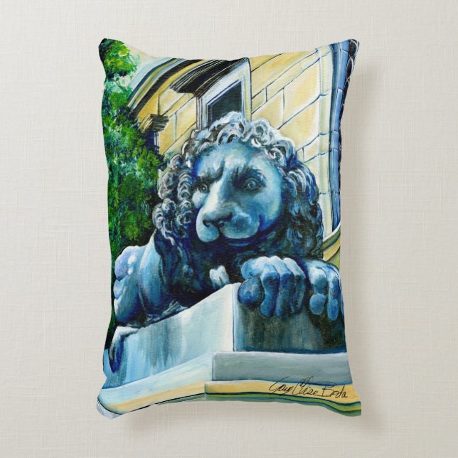 Esteemed Feline, Washington DC, USA Decorative Cushion (Front(Vertical))