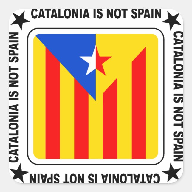 Estelada Catalana Square Sticker (Front)