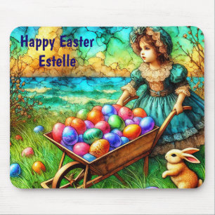 ESTELLE ~ Girl with barrow of eggs ~ Mouse Pad