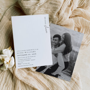 Estelle Minimalist Bridal Shower Invitation