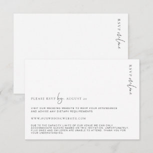 Estelle Minimalist RSVP Enclosure Card
