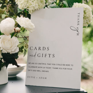 Estelle Modern Minimal Cards & Gifts Sign