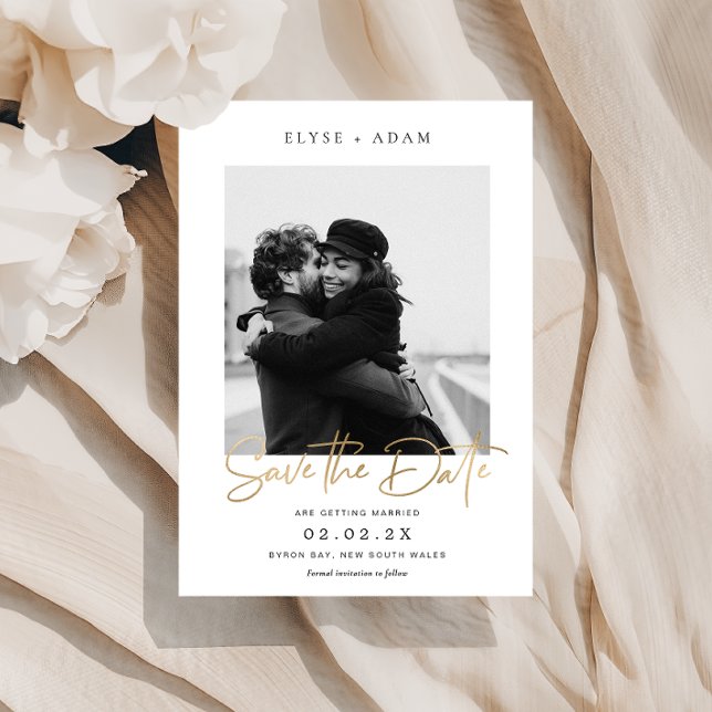 Estelle Photo Save The Date Gold Foil (Creator Uploaded)