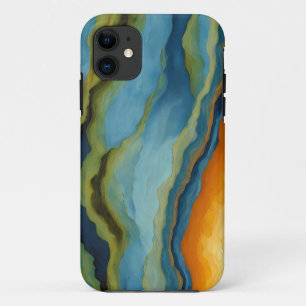 "Estepona" Horizontal Fractured Layers iPhone 11 Case