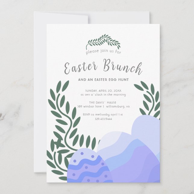 Ester Branch and Easter Egg Hunt Save The Date (Front)