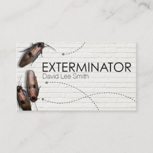 Esterminator pest control business card