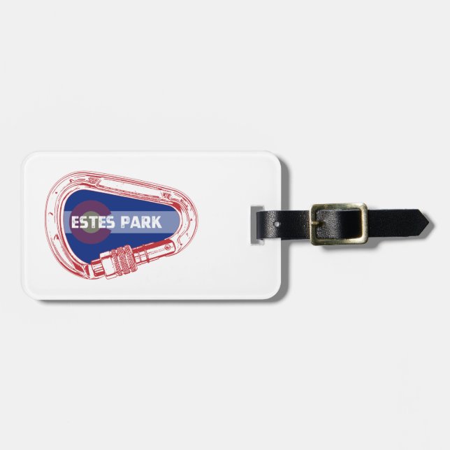 Estes Park Climbing Carabiner Luggage Tag (Front Horizontal)