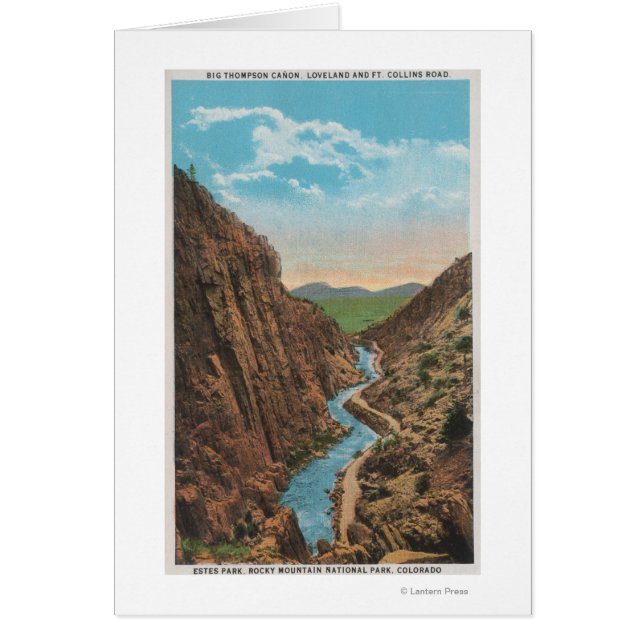 Estes Park, CO - View of Big Thompson Canon (Front)