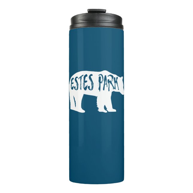 Estes Park Colorado Bear Thermal Tumbler (Front)