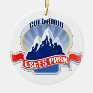 Estes Park Colorado Ceramic Ornament