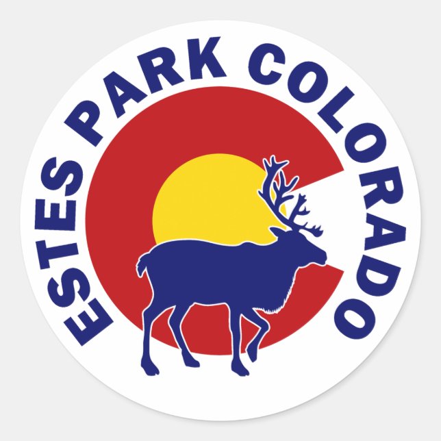Estes Park, Colorado Classic Round Sticker (Front)