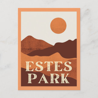 Estes Park, Colorado Mountains Postcard