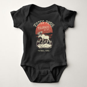 Estes Park Colorado National Park Elk Sunset Baby Bodysuit