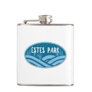 Estes Park Colorado Outdoors Hip Flask