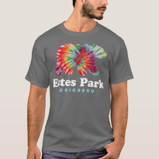 Estes Park Colorado Rocky Mountains Bear Tie Dye T-Shirt
