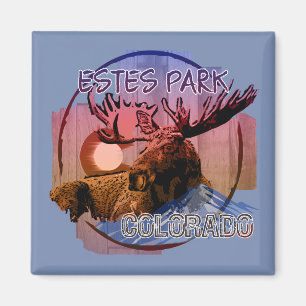 Estes Park Colorado rustic moose magnet