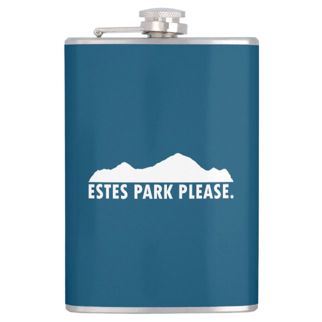 Estes Park Please Hip Flask (Front)