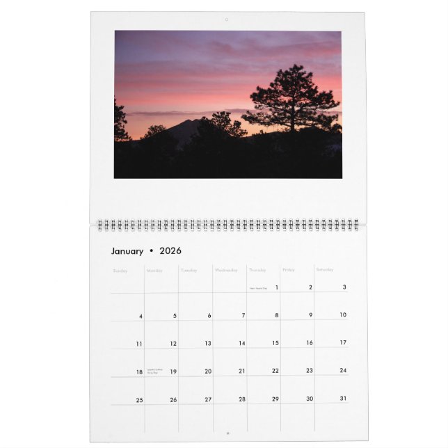 Estes Park Sunrise/Sunset 2015 Calendar (Jan 2026)