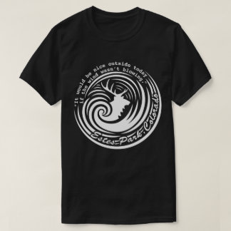 Estes wind, dark shirt