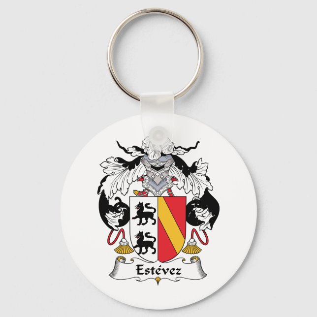 Estevez Family Crest Key Ring (Front)